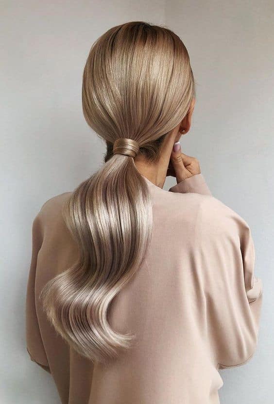 wedding ponytail