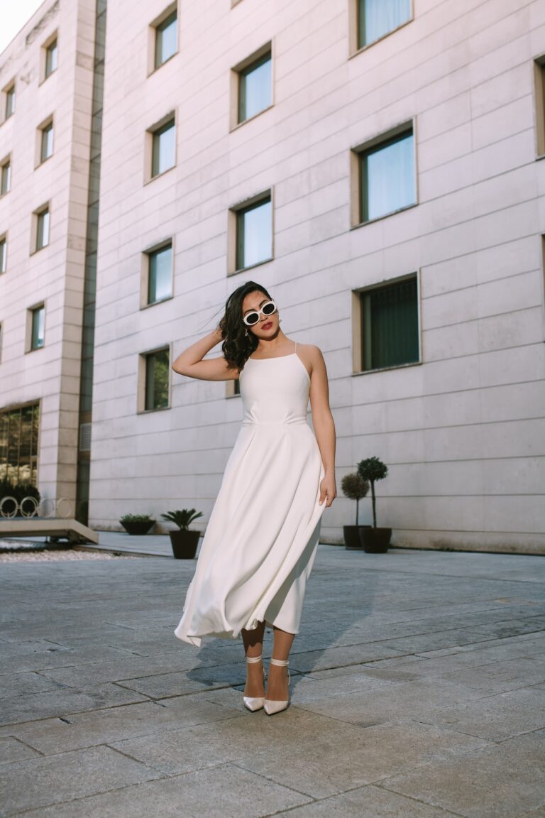 Kratka haljina do članka na bretele