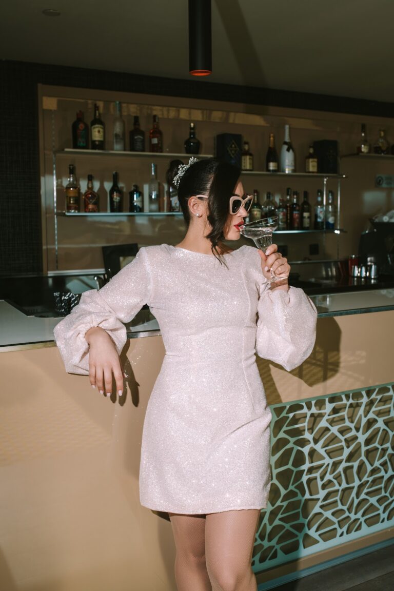 Kratka haljina puf rukava