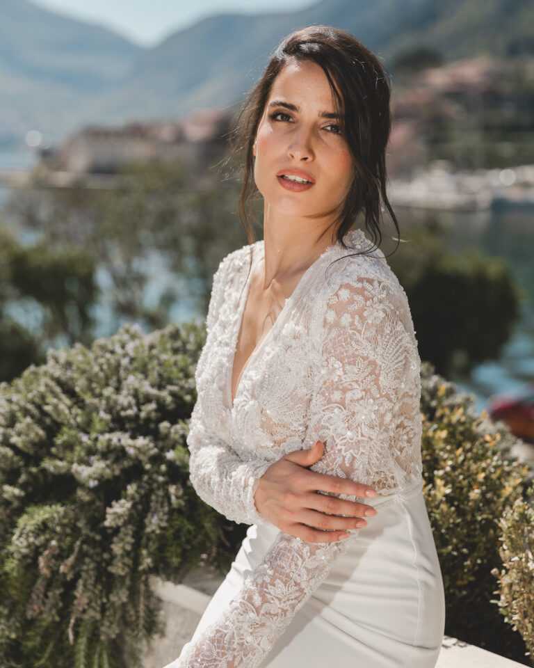 Sirena haljina slika gornjeg dijela od čipke